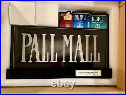 Vintage Pall Mall Cigarette Light Up Advertising Sign, Single Sided New In Box