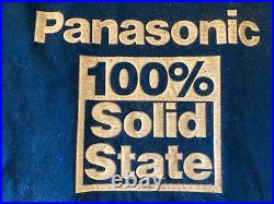 Vintage Panasonic Memorabilia Store Display Rug WallHanging Black White TV 35x22