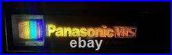 Vintage Panasonic Omnivision VHS Light Up Store Display Box Sign LS-2 Very Rare