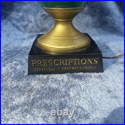 Vintage Parke Davis Pharmaceuticals Prescriptions Light up Counter Top Display