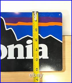 Vintage Patagonia 1990s Metal Double Sided Hanging Retail / Store Display Sign