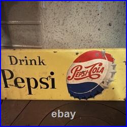 Vintage Pepsi-Cola Drink Advertising Door Push Vintage Pepsi-Cola Drink Advertising Door Push