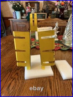 Vintage Peterson Vise Grip Store Display, Yellow Metal Wall Rack, Dewitt, NE, used