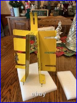 Vintage Peterson Vise Grip Store Display, Yellow Metal Wall Rack, Dewitt, NE, used
