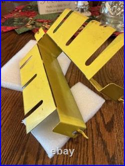 Vintage Peterson Vise Grip Store Display, Yellow Metal Wall Rack, Dewitt, NE, used