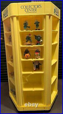 Vintage Peyo Turntable 84 Smurf Store Display Collectors Center Original Figures