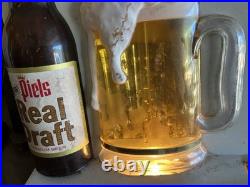 Vintage Piels Real Draft Advertising Bar Display Bubbler Sign Working