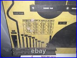 Vintage Pioneer Gen-E-Motor Advertising Wall Chest Hardware Store Display 24