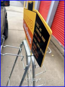 Vintage Plano Tackle Boxes Store Display Rack Advertising Sign Fishing 58 Vintage Plano Tackle Boxes Store Display Rack Advertising Sign Fishing 58