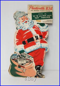 Vintage Plasticville Train Display Santa Clause Store Advertising Rare