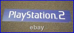 Vintage Playstation 2 Store Display Sign Hard Foam Double Sided 36