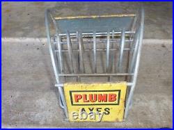 Vintage Plumb Axes Store Display Rack