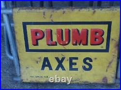 Vintage Plumb Axes Store Display Rack