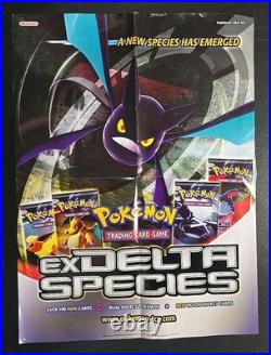 Vintage Pokemon EX Delta Species Poster TCG 20x27 Nintendo Store Display Promo