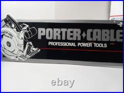 Vintage Porter-Cable Metal Embossed Sign Hardware Display Advertising RARE