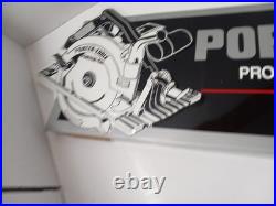 Vintage Porter-Cable Metal Embossed Sign Hardware Display Advertising RARE