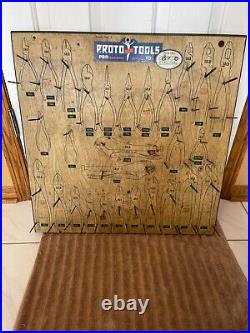 Vintage Proto Tool Store pliers display rack No. 2