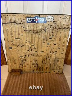 Vintage Proto Tools Commercial In-Store SCREWDRIVER Display Rack Panel No. 36