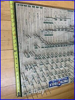 Vintage Proto Tools Hardware Store Wrench Socket Tool Display Rack / Organizer