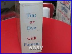 Vintage Putnam Dye Metal General Store Dye Display Cabinet