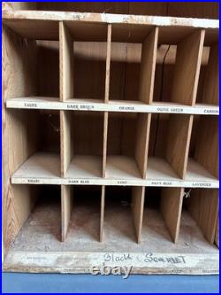 Vintage Putnam Fadeless Dyes Display Case