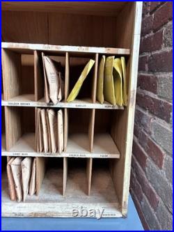Vintage Putnam Fadeless Dyes Display Case