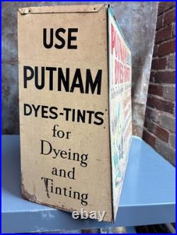 Vintage Putnam Fadeless Dyes Display Case