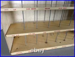 Vintage Putnam Fadeless Dyes and Tints Advertising Store Display Cabinet