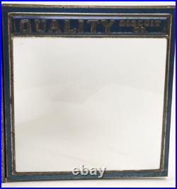 Vintage Quality Biscuit Co. Cookie Store Display Box Glass Door Antique Candy