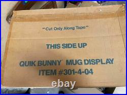 Vintage Quik Bunny Mug Store Advertising Display Ununsed