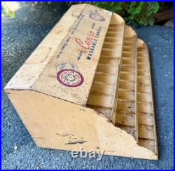 Vintage RARE, CONSO Metal Thread Store Display Box, 19x8x11