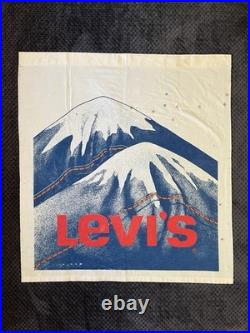 Vintage RARE Levi's Mountain Denim Promotional Store Cloth Banner Collectible