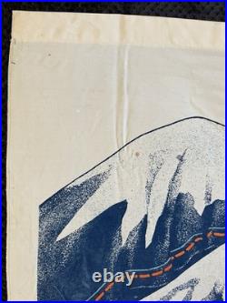 Vintage RARE Levi's Mountain Denim Promotional Store Cloth Banner Collectible