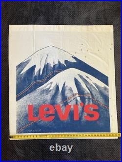 Vintage RARE Levi's Mountain Denim Promotional Store Cloth Banner Collectible