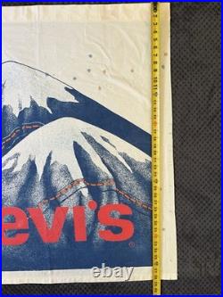 Vintage RARE Levi's Mountain Denim Promotional Store Cloth Banner Collectible