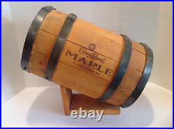 Vintage RARE Wooden Barrel Crown Royal Store Liquor Display