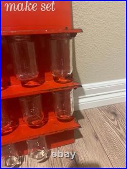 Vintage RCA Electron Tubes Metal Glass Jar Advertising Display