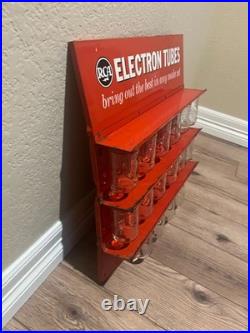 Vintage RCA Electron Tubes Metal Glass Jar Advertising Display Local Pickup
