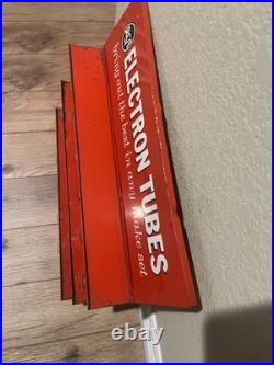 Vintage RCA Electron Tubes Metal Glass Jar Advertising Display Local Pickup