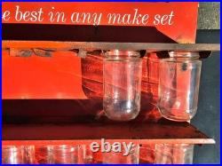 Vintage RCA Electron Tubes Store Display Rack Advertising Metal Sign 14 Jars