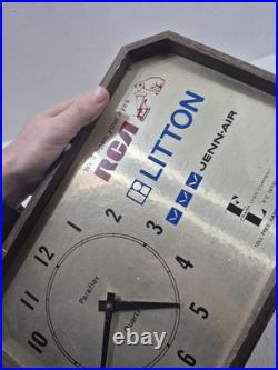 Vintage RCA Litton Jenn-Air Showroom Store Display Advertising Clock DOESNT WORK