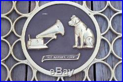 Vintage RCA Phonograph Victor Nipper His Masters Voice Display Sign Advertising