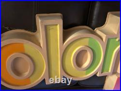 Vintage RCA Retail store Plastic display sign Color Trak 70's 80's Retro TV Vintage RCA Retail store Plastic display sign Color Trak 70's 80's Retro TV