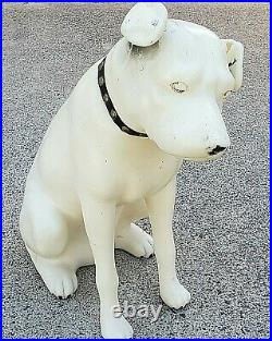 Vintage RCA Victor Nipper Dog 18 Plastic Store Display Dog Rare