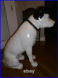 Vintage RCA Victor Nipper Dog, Plastic 3' Store Display, His Masters Voice