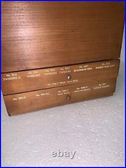 Vintage REVLON Countertop DISPLAY Cabinet case Antique Advertising, Nails