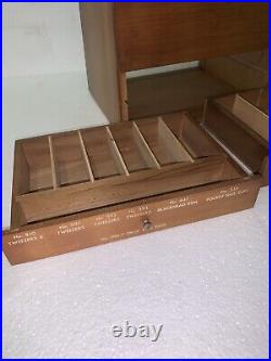 Vintage REVLON Countertop DISPLAY Cabinet case Antique Advertising, Nails