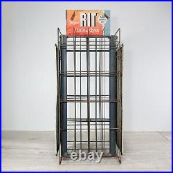 Vintage RIT Tints & Dyes Advertising General Store Display Rack Sign