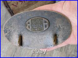 Vintage ROBIN HOOD SHOE Advertising Bronze Country Store Counter Display Sign