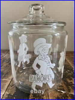 Vintage Ramon's The Little Doctor General/Country Store Glass Counter Bulk Jar
